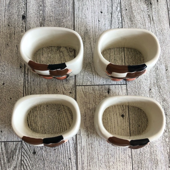 Publix The Pilgrim Pair Thanksgiving Napkin Rings Holder Set of 8 with Boxes - Picture 7 of 16